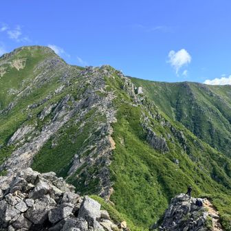 BSの100名山の撮影していた。
振り返って、常念岳を♪