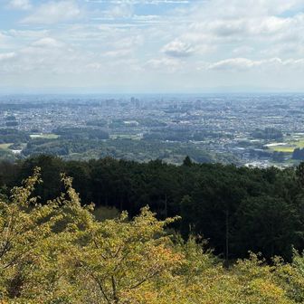 多気城趾から宇都宮市街地。