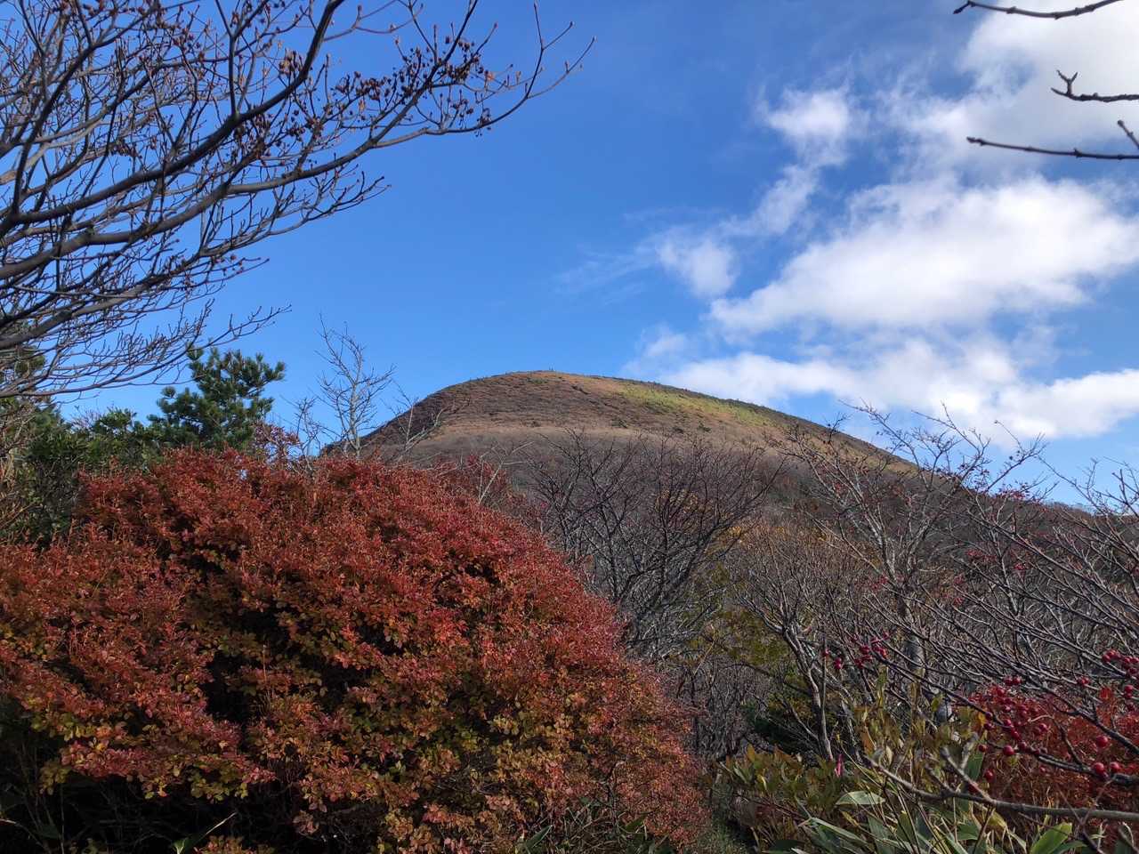 振り返って秋の鬼面山⛰