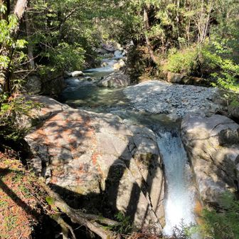 竜神の滝を上から見てますが、真ん中からが一番迫力ありますな。