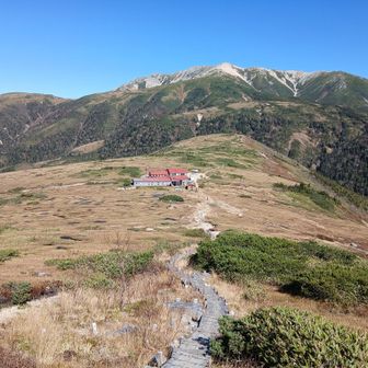 太郎平小屋で水を2本補給して　結局太郎山に登る