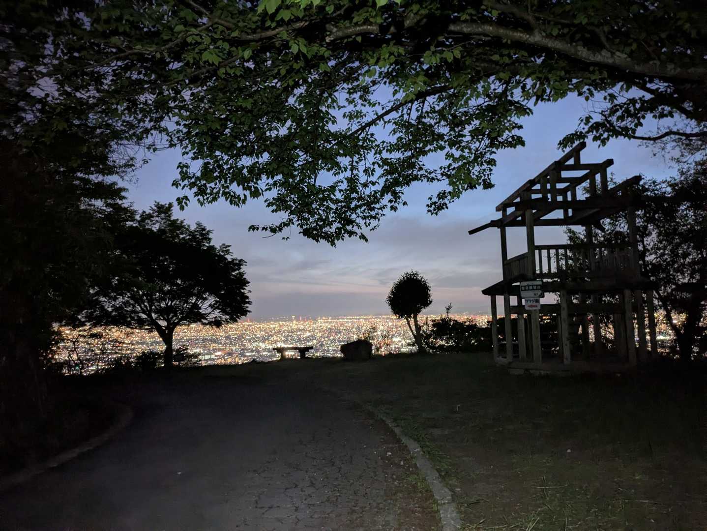 なるかわ休憩所☕️を経由して大好きな客坊展望台🔭到着🏃‍♂️💨