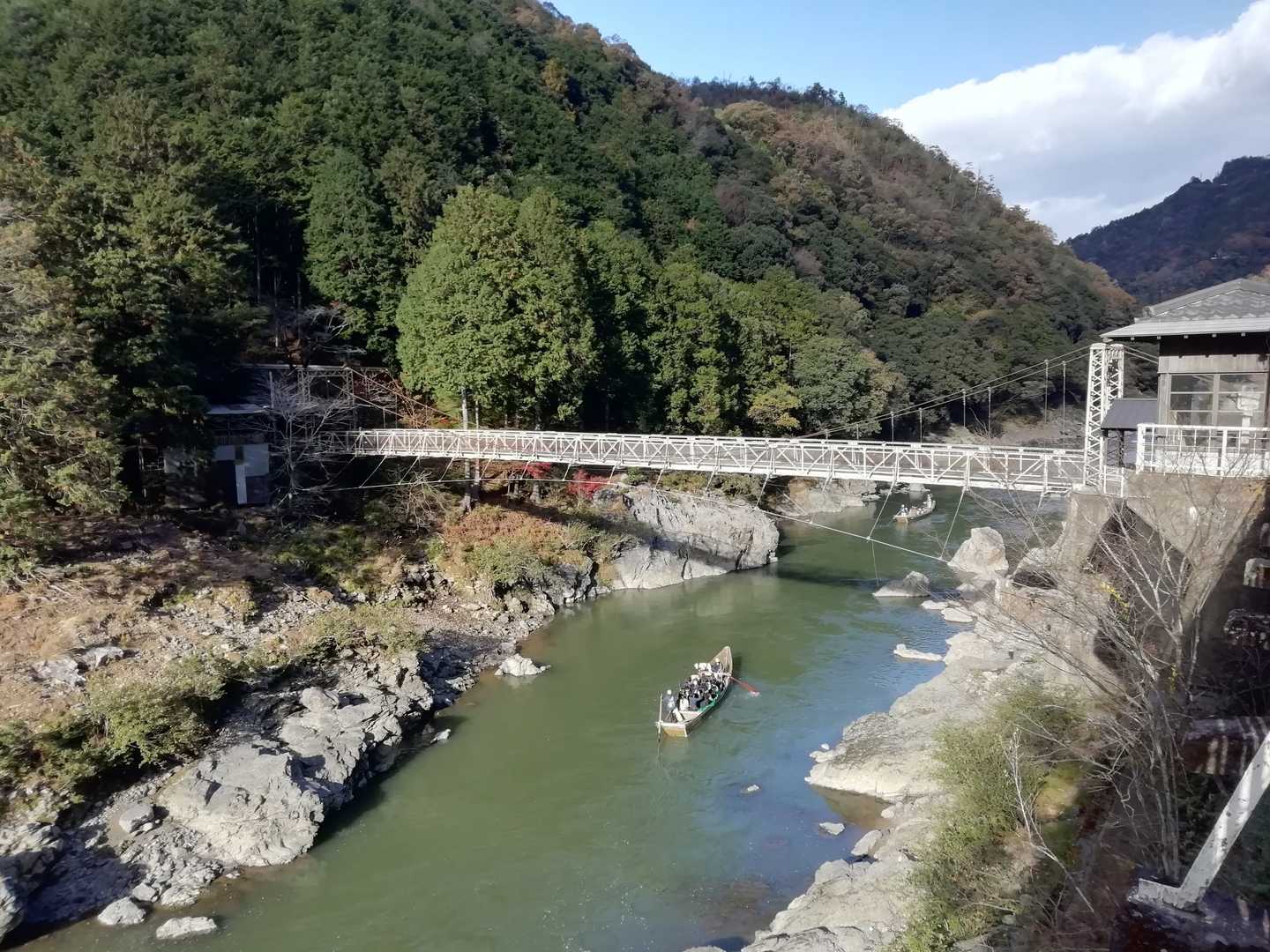 阪急嵐山駅-松尾山-嵐山-烏ヶ岳-新烏ヶ岳-トロッコ保津峡 縦走コースの写真