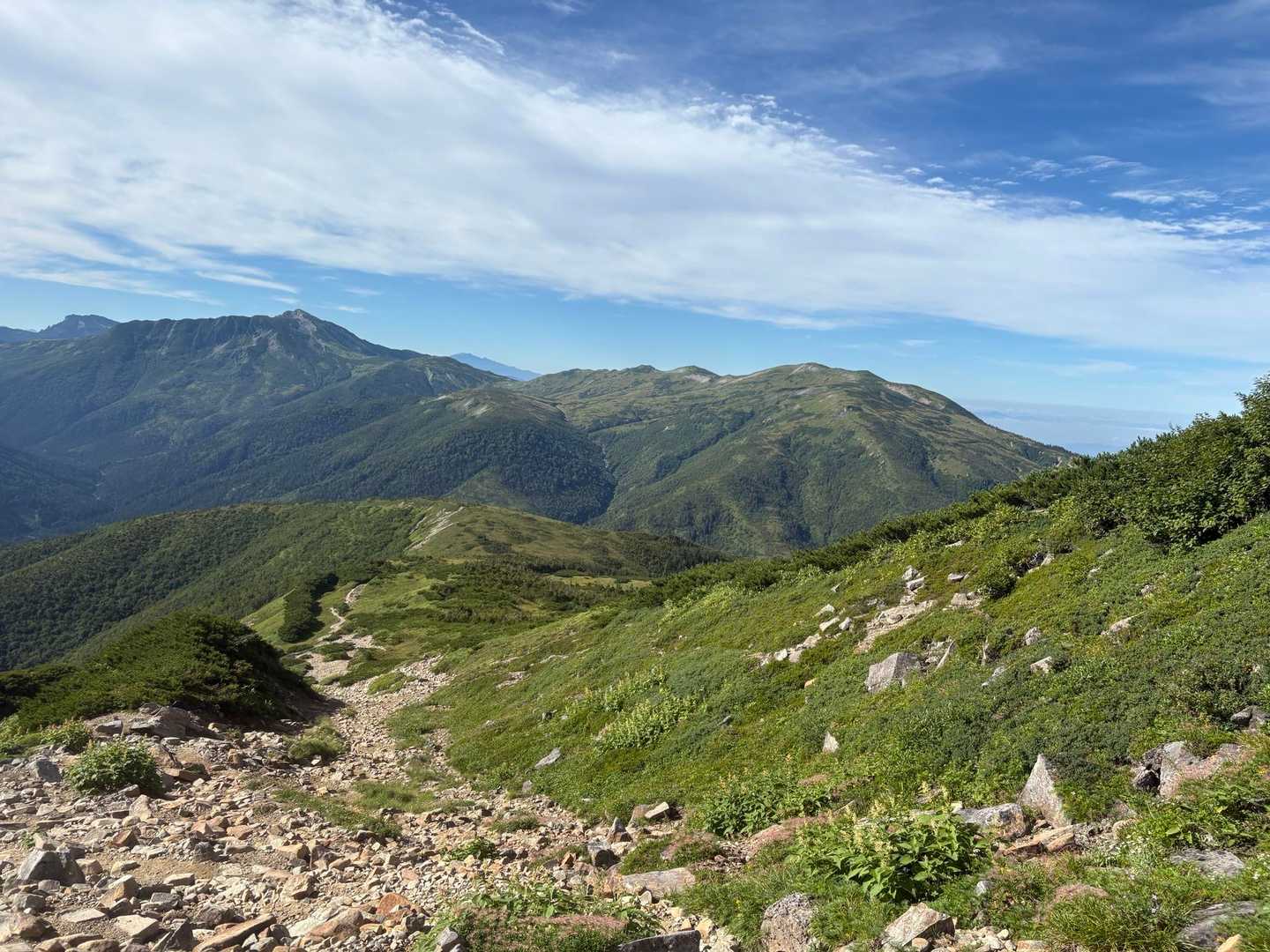 薬師岳登山口-五光岩ベンチ-太郎山-薬師峠-薬師平-薬師岳 往復コースの写真