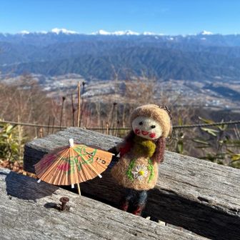 南アルプスと小吉。