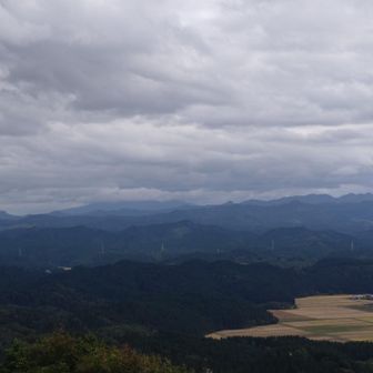 森吉山の裾野がチラッと見えただけでした😭