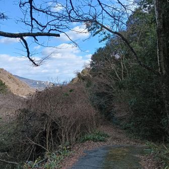 不動谷への取り付き