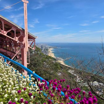 須磨浦山上遊園
海が青いな～✨