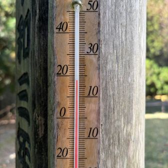 山頂18°