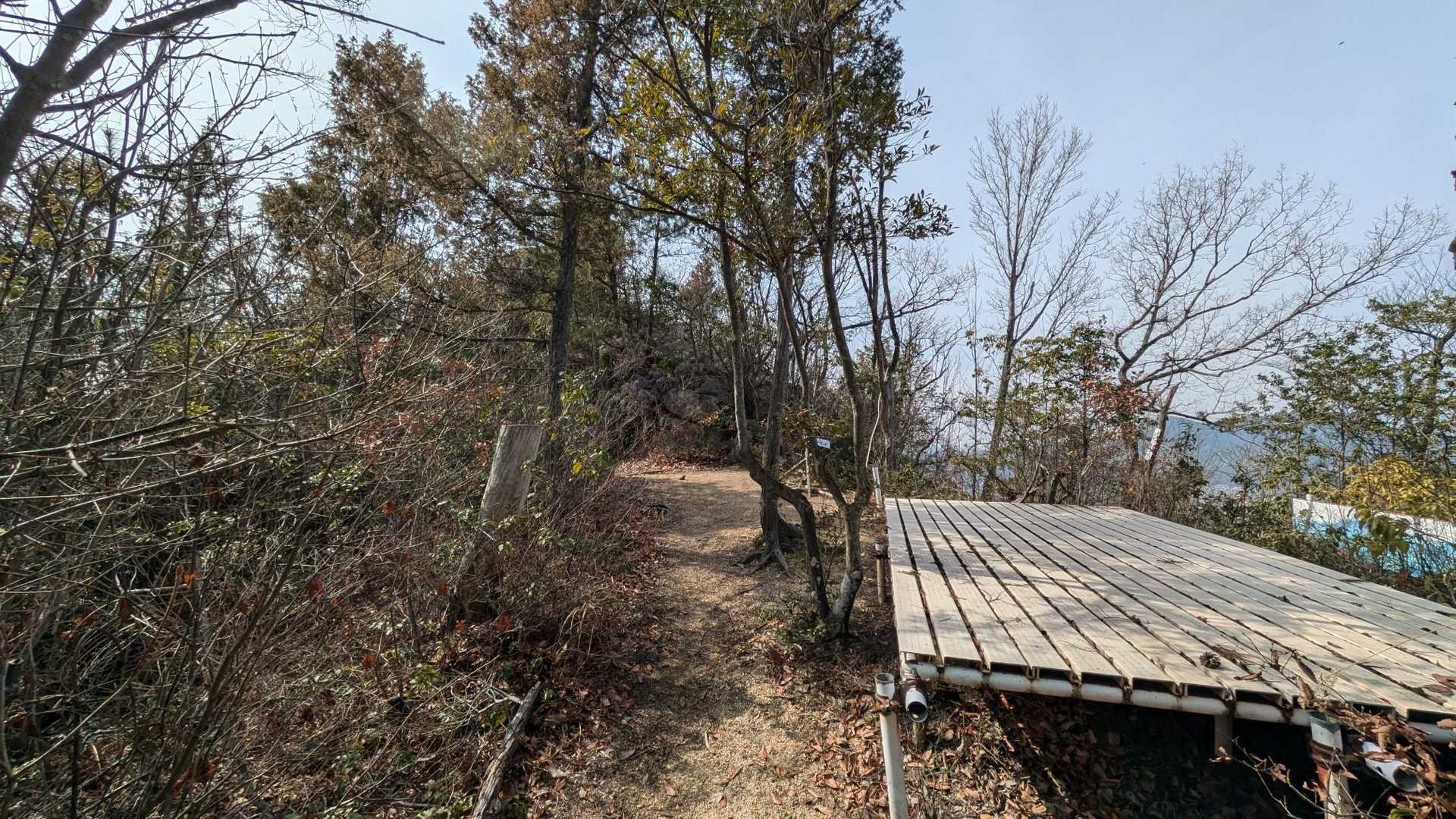 山頂手前の展望テラス🙂‍↕️