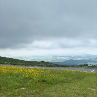 男鹿半島の付け根方面かな
