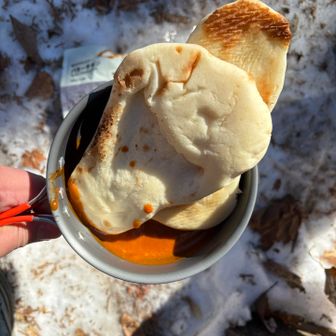 カレーとナン　後始末は計画的に