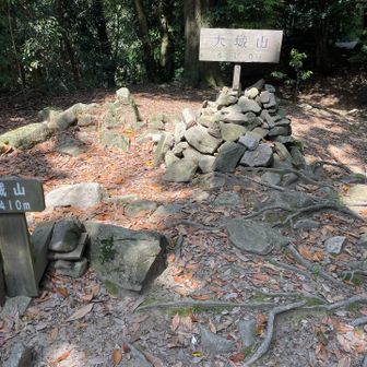 山頂：大城(ｵｵｷﾞ)山410m