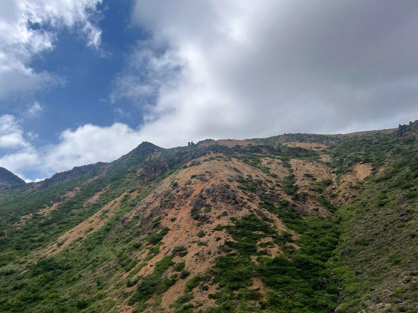 山頂が見えてきました