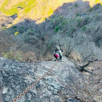 なっち下見れな〜いとか言いながらもしっかり自分のペースで攀じ登る⛓️🦅💯