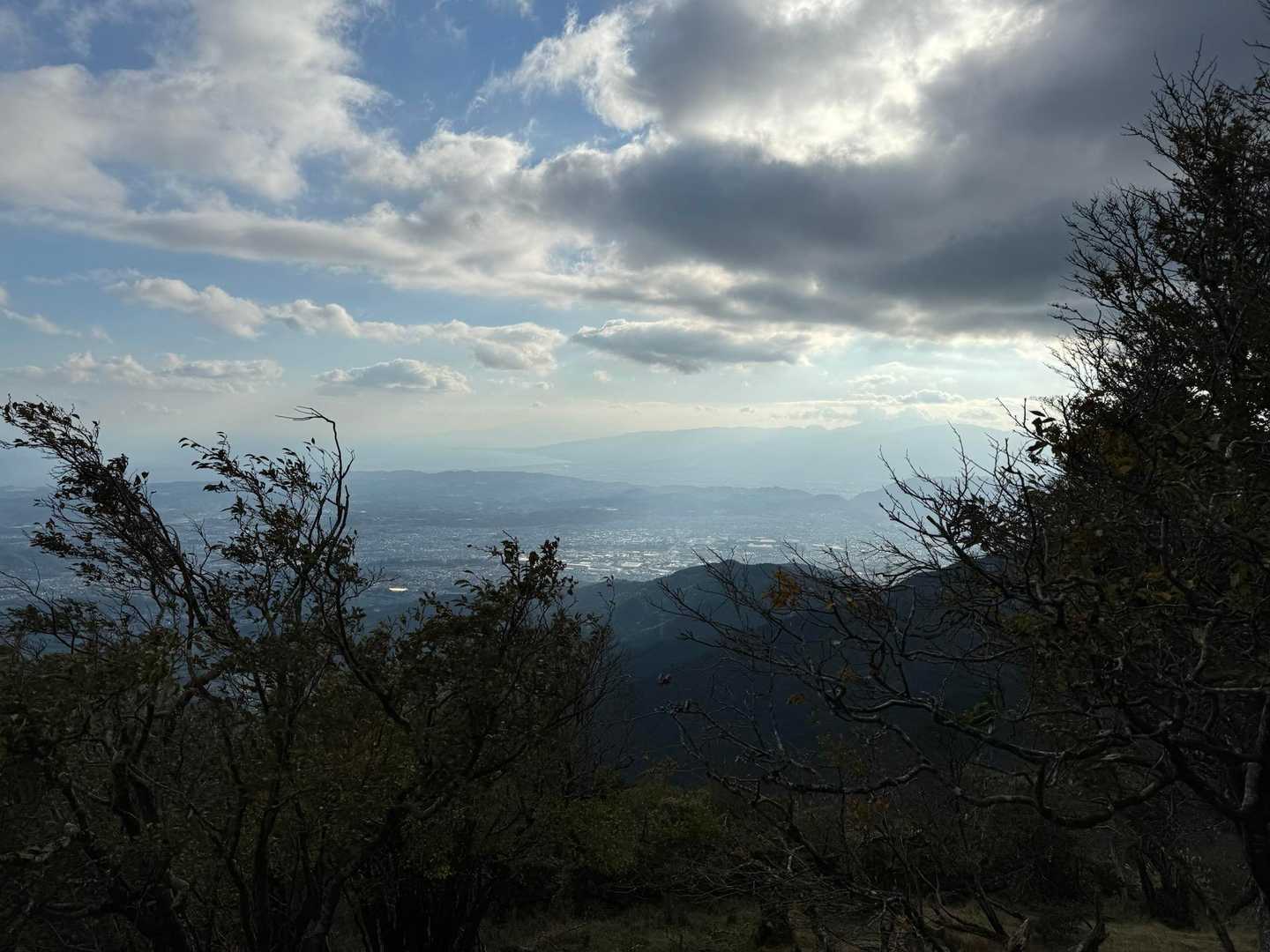 開けた展望台から相模湾🌊