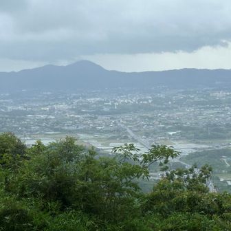 大坂山が見えていました
