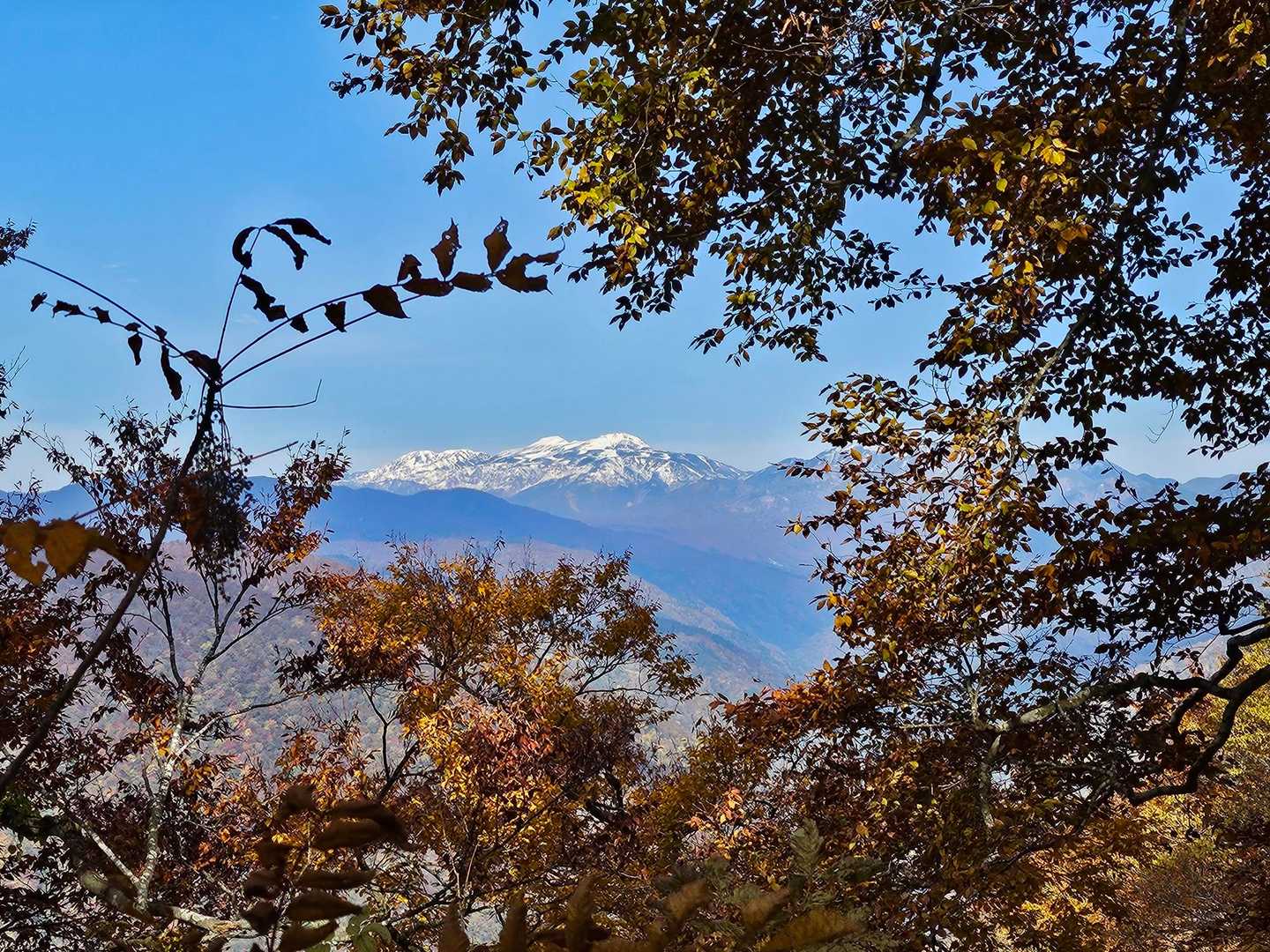 下山しながらの白山