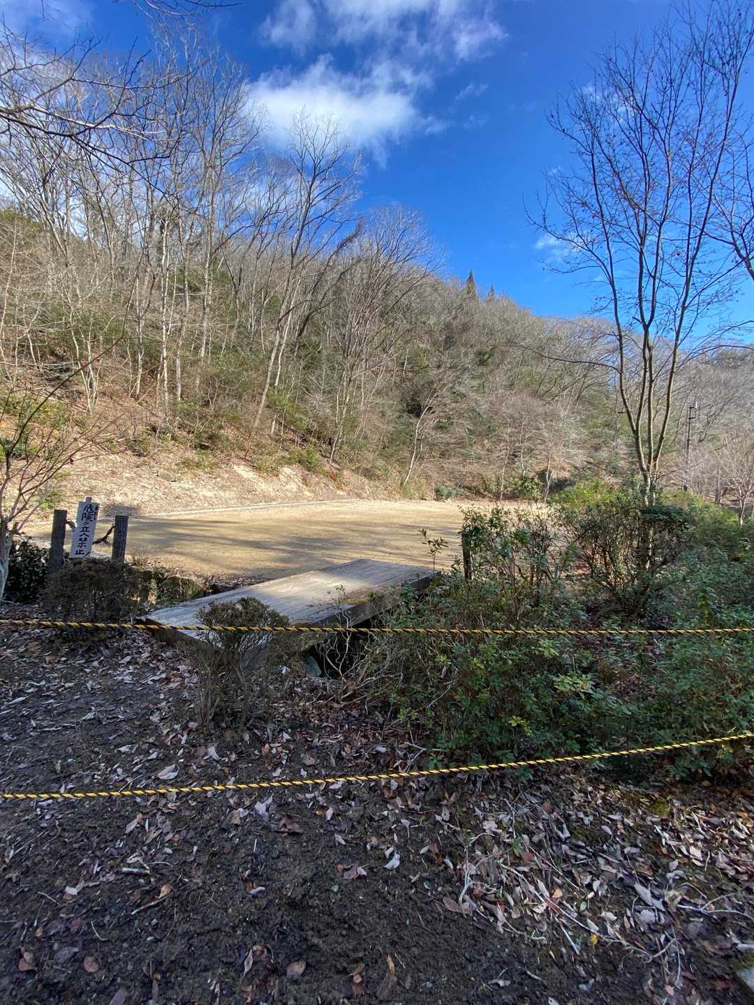 キャンプ場、更地に。子供の頃小学校からキャンプファイヤー⛺️しにしたなぁ〜