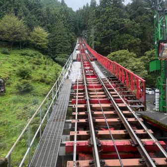 ケーブルカーで山へ登っていきます✨
有り難いです✨