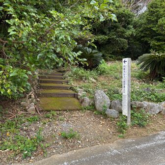 駐車場は、立派で10台くらい停められます
そこから奥に歩いてすぐ
遊歩道の入り口
ここを歩いていきます