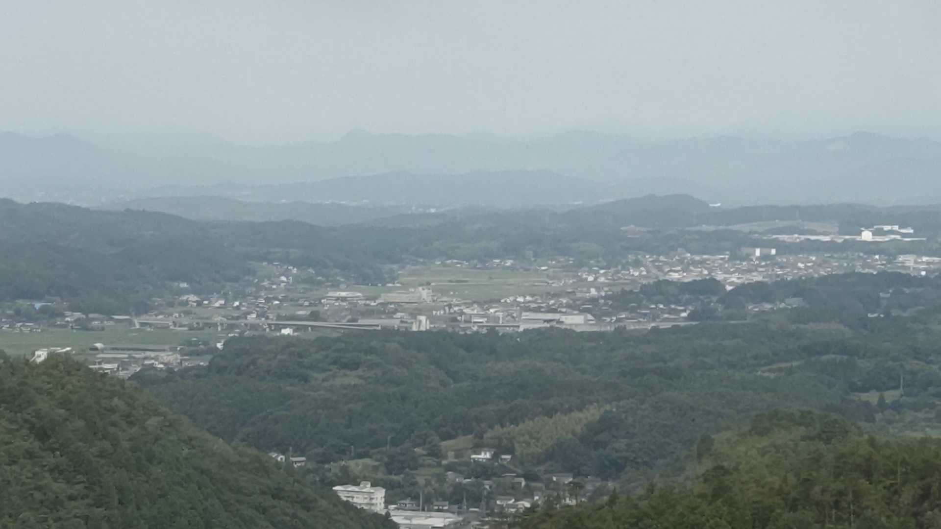 山頂から美作IC方面🌟