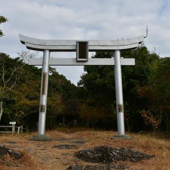 金比羅山頂上の鳥居