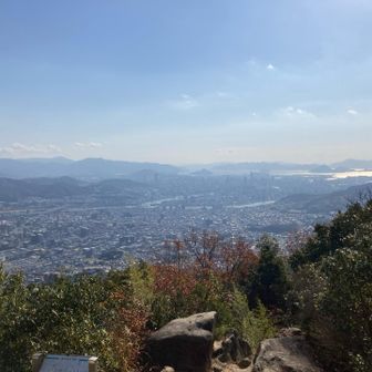 武田山頂から！