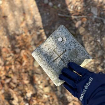 ここには三角点あり