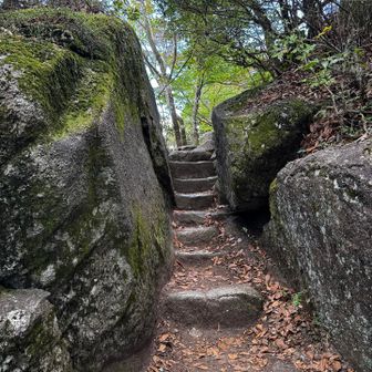 袖すり岩。