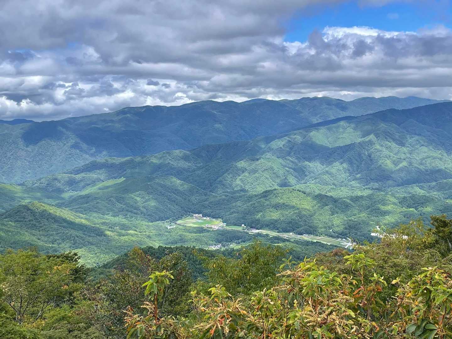 山之村牧場や森茂地区がみえました！