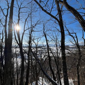 日高山脈が綺麗に見えました