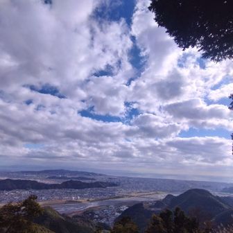 市街見渡せる
西側の河原、肝心の⚽️グランドはギリ見えず
