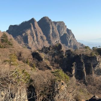 天狗のひょうていから先週登った白雲山◎