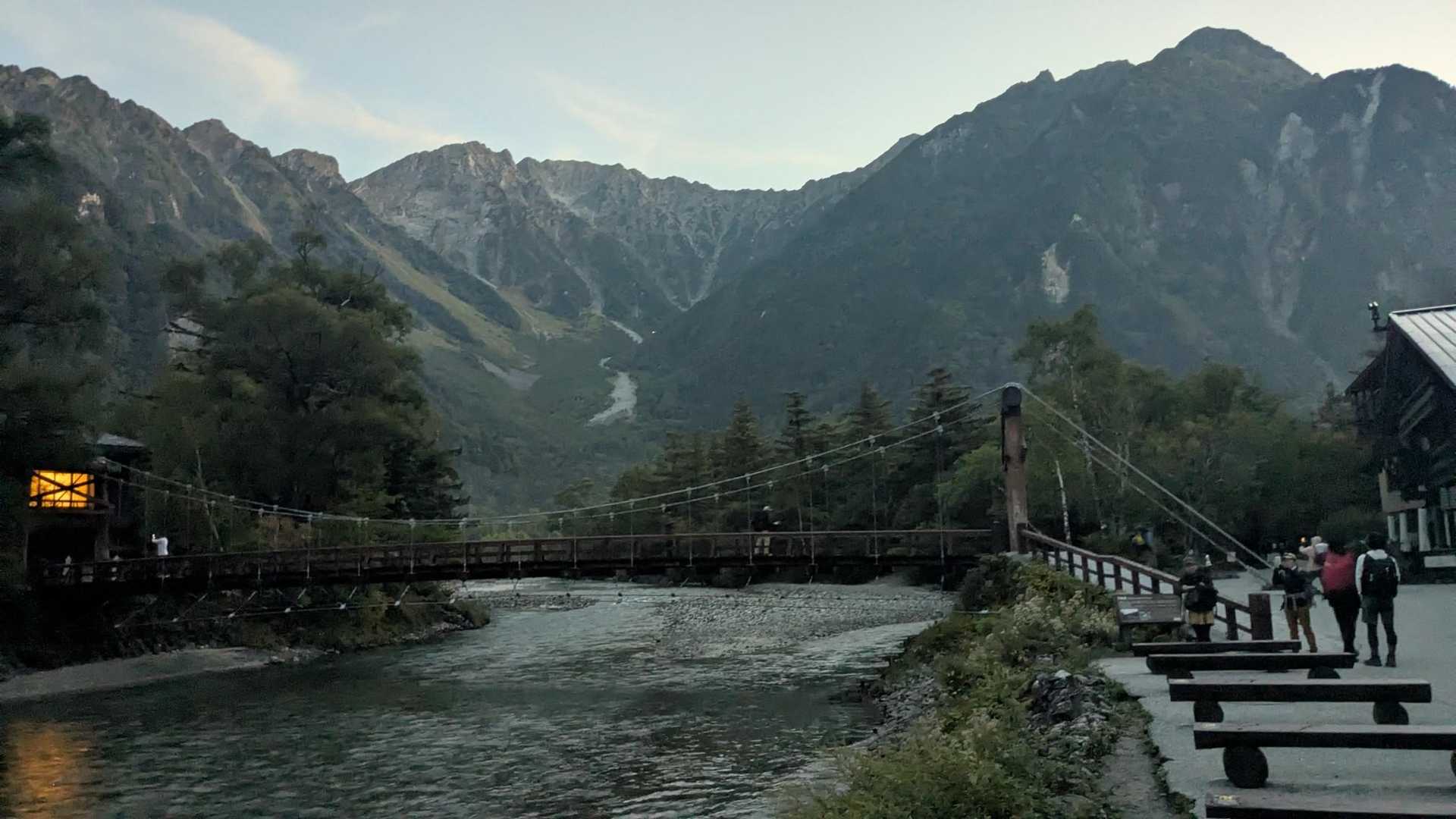 河童橋🌉と穂高⛰️😍