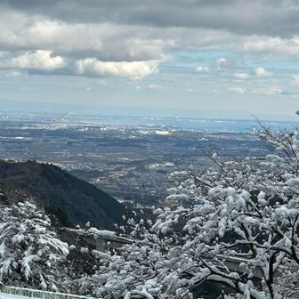 名古屋方面は青空