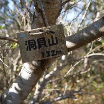 洞貝山 山頂　132ｍ。