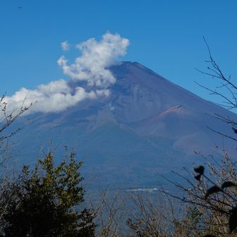 黒岳からの景観と比べて宝永山頂が少し右に寄った