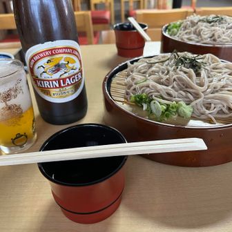 ビール🍺とざる蕎麦でお疲れ様でした
沁みる☺️お蕎麦が美味しかった〜
