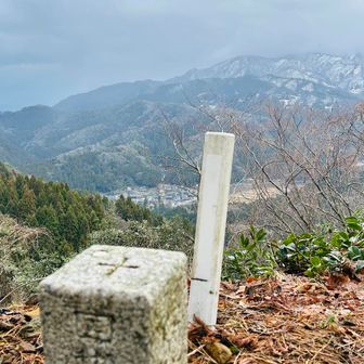 奥馬鬣山の三角点