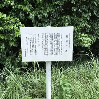 長者ヶ森の説明看板①
