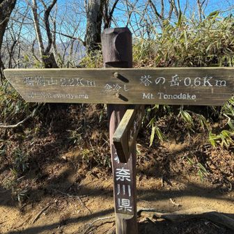 金冷し、鍋割方面へ向かう