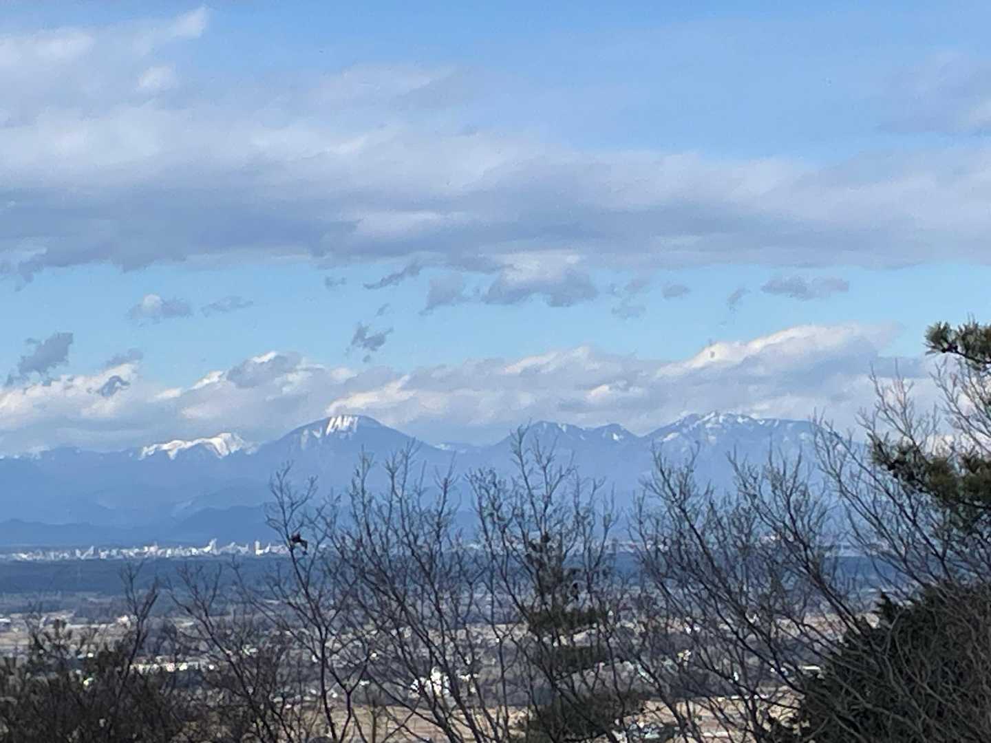 権現平から見えた日光連山✨