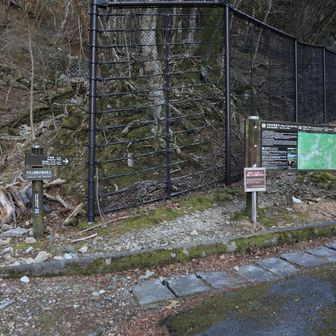 現在の天城トンネルの脇に出る。