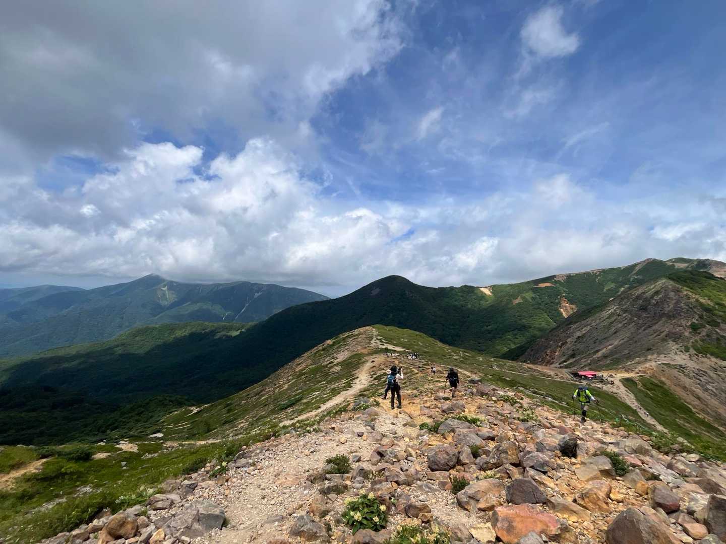 峠の茶屋登山口-茶臼岳-那須ロープウェイ 山頂駅 縦走コースの写真