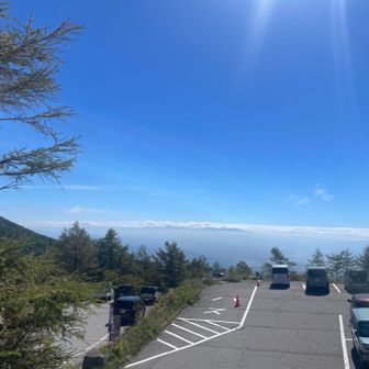 自宅から7時間ほどで到着🚗道中も快晴でテンションが上がる
