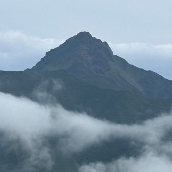 利尻山山頂のアップ