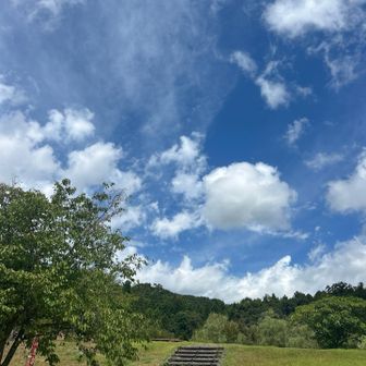 意外にも青空