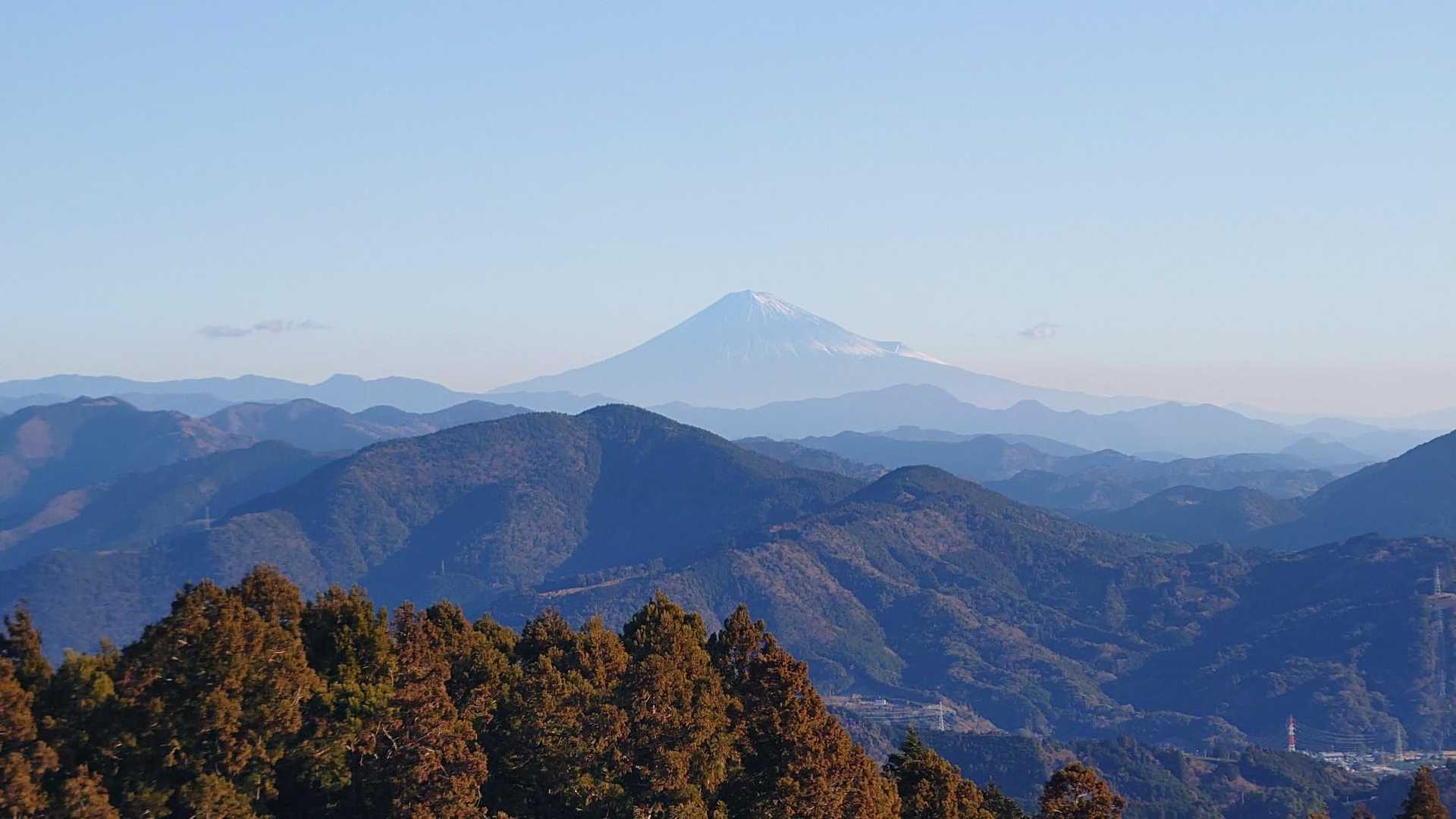 倉真温泉バス停-粟ヶ岳-高塚山-岳山-岳山 登山口 周回コースの写真