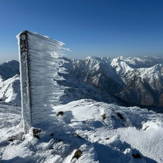 朝日岳到着です！
雲ひとつない素晴しい一日

ありがとうございました。